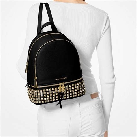 michael kors gold studded backpack|Michael Kors Backpack clearance.